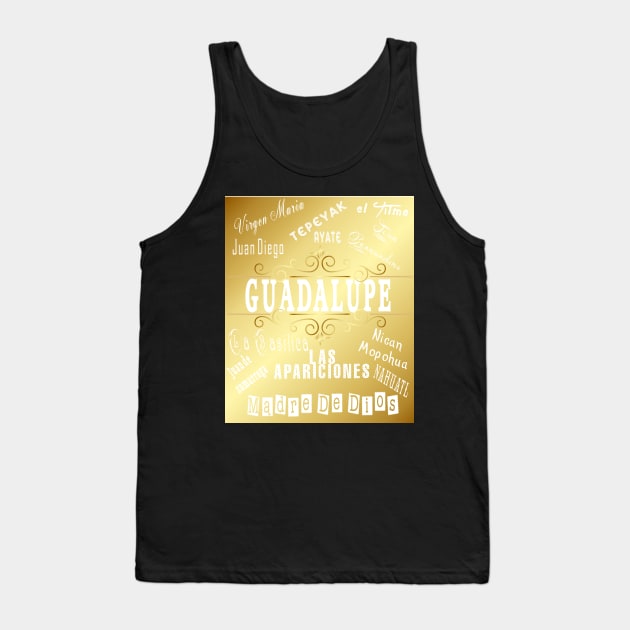 Our Lady of Guadalupe Virgen de Mexico Tank Top by hispanicworld